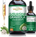 Soursop Bitters Liquid Drop: Graviola Organik Eursop Ekstrak Leaf Liquid untuk Dukungan Sel, Regenerasi, Immune Boost, Relax dan Antioksidant Dukungan