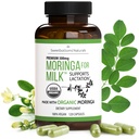 Suplemen Lactation - Kapsul Moringa untuk Dukungan Breastsush untuk Meningkatkan Suppply Breatmilk (120 ct) Pure Malungday Leader Poader for Milk Production Booster & Posnatal Vitamin A E K 500mg