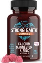 Calcium Magnesium Zinc Gummies dengan Vitamin D3 - Calsium Magnesium Zinc D3 Support Bone Power & Imune Dukungan - Tasty Kosher Gummy Vitamin - 90 Count