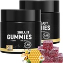 Himalaya Golden Grade Shilajit Gummies with Manuka Honey for Men & Women 124; Blood Orange Oil Flavor 124; 85 + Trace Minevic Acid for Focus & Energy Heally Gummies -30 Count (2)