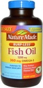 Nature Made Burp- Kurang Minyak Ikan 1200mg, 360mg Omega- 3, Liquid Softgels 200 ea (Paket 2)