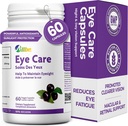 Eye Care Capsules, Pack of 60 Lutein 20mg and Maqui Berry 60mg Servings, Eye Health Suplemen untuk orang dewasa