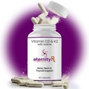 Vitamin D3 K2 5000 IU - Potency D3 dan K2 Suplemen untuk Bone, Heart & Imune Dukungan - Dokter Formulasi - 90 EAz- ke Swallow Capsules - Non-GMO, USA Made