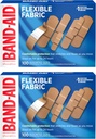 BAND- AID Brand Flexible Fabric Adhesive Bandages with Memories - Weave Fabric, Quilt-Aid Comfort Pad & Hurt-Free Pad; Weund Care for Minor Cuts, Scrapes, & Wlounds, Asported Sizes, 2 x 100 Count