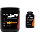 Post JYM Active Matrix Postout-Workout with BCAAs, Glutamine & More + Vita JYM Sports Multivitamin for Athletes, 60 tablet