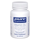 Encapsulasi Murni Vitamin D3 25 mcg (1,000 IU) - Tambahan untuk Mendukung Bone, Gabungan, Breast, Heart, Colon & Imune Kesehatan - dengan Premium Vitamin D - 120 Capsules