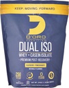 Dual ISO Whiy & Casein Isolate Protein Powder - Blueberry & Poteciate Flavor - Premium Post Recovery Protein Powder - 27G Protein Per Scoop
