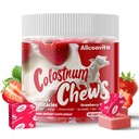 Bovine Colostrum Chews Supplement with progrants for Gut Health, Bloating, Immune Dupport, Skin, Hair Growth and Beauty - Strawberry Flavor (60 Servings)