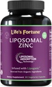 Lipomal Pure Zinc Picolinate Suplemen dengan Copper, Dukungan Imune, Metabolisme, dan Skin Health Potensi Tinggi 124; untuk Dewasa & Women 124; Antioksidant Kuat 124; 90 Capsules