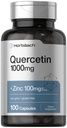 Horbäach Quercetin 10000 mg Capsules 124; dengan 100mg Zinc 124; 100 Count 124; Non- GMO, Gluten Free Suppplement = 124; High Potency Formula