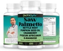 Pumpkin Seed Oil & Hair Growth Tambahan dengan Saw Palmetto for Women, DHT Blocker for Men, PCOS Prostate Health, Pygeum, Lycopene, Mins Health
