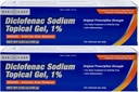 GeriCare Topical Arthritis Relief Gel Diclofenac Sodium 1% (NSAID) Kaki Elbow Tangan Ankle Knee Luar Layak - Anti- inflamasi Arthritis Pengobatan Rasa Sakit, 3.53oz (2 Pack)