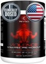 VIOLENCE Stim Free Pre Workout Powder by REVSCI, Precision Dosed Non Stim Pretraining Pompa Kafeout Free Pre Workout Popper, Pompa Tambahan & Stimulant Free Nitric, Watermelon, 25 Servings