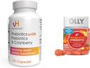 VH Esensial Progories dengan Pregren dan Cranberry Feminine Health Capsules Bundle dengan OLLY Probiotic + Prebiotic Gummy Digetical and Gut Health Suppplemen