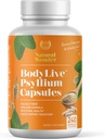 PsydyLive Psyllium Husk Fiber Capsule Non- GMO 725mg, 240 Capsules (1450mg / serving, 120 Servings) Suppplemen Colon Cleanse, Regularitas, Diguility, Prebiotic, Laxative, Heart Health