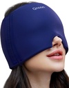 Migraine Relief Cap Cap Delief Cap Products, Memasak Buku Es Odorless Gel untuk Tension, Stress, Mabuk & Puffy Eyes