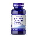 Puritan Pride Absorbable Calcium 1200 mg Plus Vitamin D3 25mcg 1000 IU with BoneAktive ™, 200 Rapid Rapid Rilis Softgels