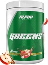 Alpha Suppply - Alpha Greens Supplemen 124; Fruit & Vegetable Superfood Powder 124; Lebih dari 40 Tumbuhan Alam Berdasarkan Ingredile 124; Prebiotic & Probitic Digetives Dukungan Blend - 30 Servings (Apple Cinnamon)