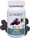 Iron Gummies for Kids, Vegan Sutable, Kosher & Halal - 30 Servings - Go Healthy