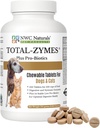 NWC Natural Total- Zymes Plus Vegetarian Digetical Enzymes for Dogs & Cats, Menyediakan Tract Digetical & Imune System, Advanced Progral & Prebiotics- 100 Tewable Tablet