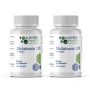 Melonatin 120mg 124; Single - Dose Melatonin di Easy- toSwallow Capsules 124; Vegan, Non-GMO & Gluten- Free 124; US- Made Extra Kekuatan (2-Pack)