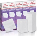 HEALQU 1000 Gauze Pads 2x2 "- Soft Non-Woven 4-Ply untuk Ekstraksi Gigi dan Proceksi Dental - Sterile Square Spons untuk Bantuan Pertama, Bedah, & Wound Dressing (5 Paket 200)