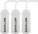Mueller Quart Bottle w / Straw, Natural Color w / Black Letters (3- Pack)