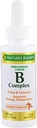 Kompleks Nature 's Bounty B dengan B12 Sublingual Cair Cepat Akting Dieter Tambahan 2 ons