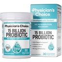 Physician 's CHOICE Progreer 15 Milyar CFU - 6 Diverse Strains & Organic Prestics, Disign for Overall Digetical Health and Supports Occational Constipation, Dicauses, Gas & Bloating