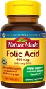 Nature Made Folic Acid 400 mcg (665 mcg DFE) Tablet, 250 Count (Packaging May Vary)