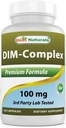 Suplemen DIM Terbaik 100 mg 120 Kapsul, DIM untuk Estrogen Metabolisme & Keseimbangan, Untuk Menopause, Gedung Tubuh, PCOS & Hormonal Acne