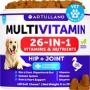 Dog Multivitamin Chewable with Glucosamin 26 in 1 - Dog Vitamin and Suplemen