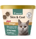 - Skin & Coat Plus Omegas for Cats - 60 Soft Chews 124; Pasokan Skin & Glossy Coat = -3, Omega- 6 & Biotin: