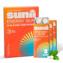 SUNII ENERGY GUM - New Quick Boost Energy & Focus - 50mg Caffeine Gum -Vitamin B6 & B12, Taurine, Vegan, No Sugar, Zero Calorie, Fresh Mint - Lebih cepat dari Chews, Mines, Gels (24pcs)