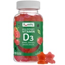 Vitamin D3 Gummies 5000 IU 125mcg D3 Gummies - Dukung Dukungan Imune, Kesehatan Tulang Kuat - Non-GMO, Gluten- Free, Dairy- Free, Vitamin D Gummy (120 Count)