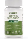 Tambahan Cortisol untuk Perempuan, 11 dari 1 Lower Cortisol Blend dengan Ashwagandha, Phoshatidlyserine, Magnesium, L- Theanine, Vegan, 90 Capsules