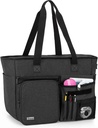 Guru Trunab Tote Bag Work Bag dengan beberapa Pocket dan Padded Comment untuk sampai 15,6 "Laptop