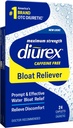 Diurex Caffeine- Free Bloat Relief, Maximum Power, Relieve Water Bloat Discomfort, Sampai 6 Hours of Relief, 24 Count