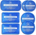 Bisa dipakai lagi Hot and Cold Ice Packs untuk Injuries Reusable - 7 Piece Flexible Ice Packs di Multi Gunakan Ice Pack untuk Relief Kembali Pain, Neck, Shoulder