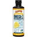 Tambahan Minyak Ikan Barlean 3 Oil untuk Pria dan Wanita, Lemon Crème, 1080mg Omega 3 EPA dan DHA Acid Gendut, 16 oz