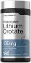 Horbäach Lithium Orotasi 130mg 124; 180 Capsules 124; Non-GMO, Gluten Free 124; 5mg Bioavailable Elemental Lithium