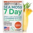 Atlantic Moss 7 Day Detox Liver, Gallbrew & Kidney Cleanse - Dukung dengan Dandellion Root, Milk Thistle, Burdock Root, Red Clover, Chanca Piedra - Pineles Flavor Drince (14 oz)