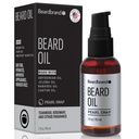 Beardbrand Oil for Men with Jojoba & Vitamin E - Softens Stubble, Conditions Skin & Promotes Beard Growth 124; Teakwood, Rosemary, & Citrus Scent 124; 2 fl oz