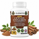 Katup Cinsules Organik, Energi, Jantung & Metabolisme Dukungan, Cinnamon Organ Tersertifikasi Pills, Non-GMO, Vegan, Gluten- Bebas - 60 Kapsul