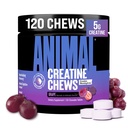 Animal Creatine Chews Tablet - Enhanced Creatine Monohydrate with AstraGin to Impreve Absorpsi, Sea Salt for Added Pumps, Delicious and Convenient Chewable Tablet - Grape