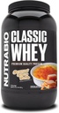 NutraBio Classic Whey Protein Powder - 25G of Protein Per Scoop - No Fillers, Articial Colors, Preservatives - Caramel Creme Brulee, 2 Pounds