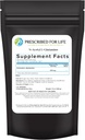 Prescripted For Life N Acetyl Glutamine Powder, Clear L Glutamine Acids Suplemen (12oz / 340g)
