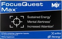 FOCUSQuest Max Focus Supplement dengan Extended Lease Caffeine dan L-Theanine, Nootropic Suplemen Energi dan Produktivitas - Vegan, Gluten- Bebas untuk Profesionals, Siswa, Ibu Sibuk dan Kebugaran
