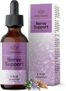 Suplemen Dukungan Nerve HERBAMA - Vegan Nerve Dukung Formula dengan Ashwagandha & Bacopa Monnieri for Brain - Non-GMO, Alkohol & Sugar- Free Daily Calming Drops for Dewasa, 28- Day Supply