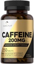 Carlyle Caffeine Pil 200 mg 124; 250 Tablet 124; Advanced Athlete Formula 124; Vegetarian, Non-GMO & Gluten Free Supplemen